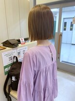 ヘアーポケット リタ(HAIR POCKET ritta)&nbsp;切りっぱなしボブ　×  ハイトーンカラー