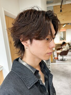 クオル 立川(QOL) 外国人風センターパートパーマ