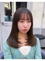 韓国レイヤー/韓国風/ボブ/髪質改善/黒髪/ブリーチなし〔池袋〕