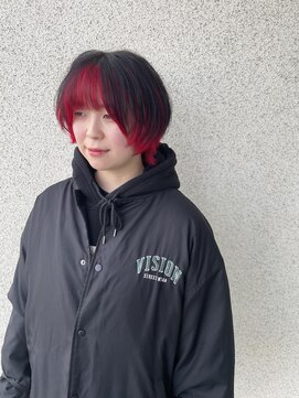 カットアンドトータルビューティ ヴァンキャトル(Cut&Total Beauty VINGT QUATRE) ウルフスタイル【アンブレラカラー】