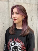 デザインカラーベージュカラーインナーカラーピンクハイトーン