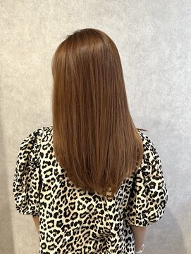 リベストバイジェービー 稲毛(li best. byjb) デザインカラー/レイヤーカット/ウェットヘア/オリーブベージュ