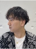 波巻きパーマスタイル