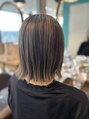 オーブヘアー ユエル 札幌澄川店(AUBE HAIR uel)&nbsp;まだまだ人気の切りっぱなしに、前髪長めで大人ボブ！