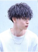 細かめパーマのリッジマッシュ