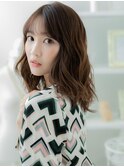 くせ毛風ゆるふわ巻きリラクシーセミディTb20代30代40代
