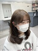 【adept北千住 エリ】重めザクザクレイヤー×ハニーベージュ