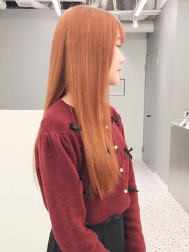 エニフォーイーストハム(Eni for eastham) ブリーチカラーオレンジベージュ