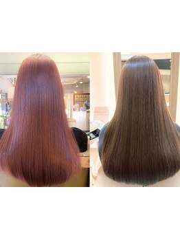 【髪質改善のプロ集団】髪質に合ったトリートメントを選定します。