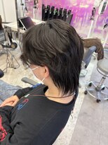 メンズヘア   韓国風センターパート   毛流パーマ