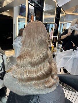 ラピス 渋谷本店(Lapis) ミルクティーベージュ/髪質改善/ウェーブヘア/レイヤーカット