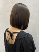 ボブ/ココアベージュ/暗めカラー/韓国ボブ/髪質改善 /顔周り