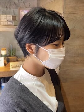 トレヘアー(tRe hair) ショート　ボブ　ウルフ　ブリーチ　レイヤーカット　イルミナ