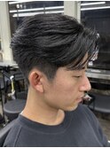 メンズセンターパートニュアンスパーマフェザーパーマ