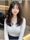 暗めカラー/韓国風巻き/レイヤーカット/髪質改善/縮毛矯正/池袋