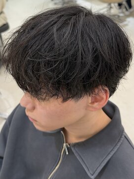 ニコ トウキョウ ヨコハマ(nico) シャドウパーマメンズメッシュメンズパーマ波巻きパーマ韓国ヘア