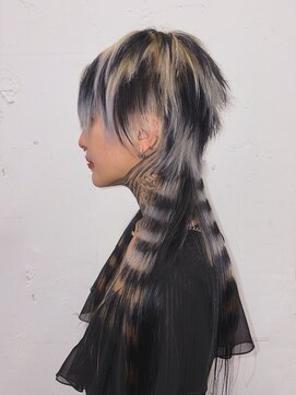 クク 渋谷(QUQU) マレットとデザイン