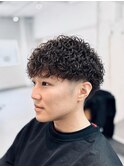 無造作スパイラルパーマ