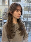 重さを残しつつ軽やかに♪抜け感ロングレイヤー