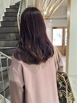 アトレ アネックス(attrait ANNEX)&nbsp;セミロングのツヤピンク × カット＆トリートメント