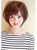 黒髪アッシュ★本田翼・田中美保さん風ショート