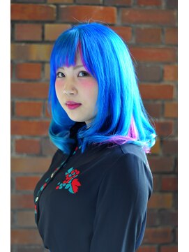 ソレイジュ(soleige) スカイブルー・インナーピンク