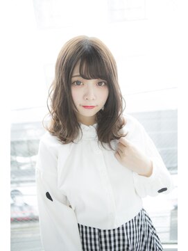 サロンドミルク 原宿(salon de MiLK) 【salon de MiLK 原宿】イルミナ×ウェーブ×ミディアム