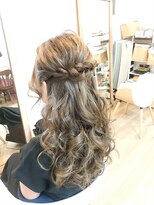ロカット サロン(Roquat Salon)&nbsp;ロングハーフアップアレンジ　【ヘアアレンジ　立川/立川南口】