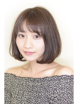 ブルネッタ(Brunetta) 二次元ボブ☆バランス◎ひし形シルエットの長めの前下がりボブ♪