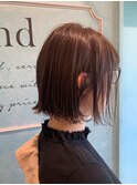 【Lond fleur 石畑結華】切りっぱなし外ハネシースルーボブ