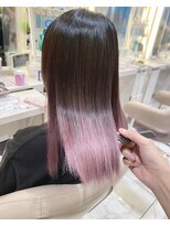 アッシュ 大宮店(Ash)&nbsp;ブリーチ毛も◎髪質改善ケアカラー☆モーブピンク☆