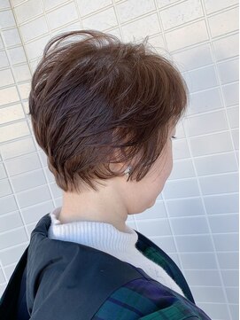 オーシャン(Ocean) [OCEAN Hair&Life藤原純] クセを生かしたショート×ベージュ☆