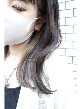 ジャコ ヘアー(jako HAIR) インナーカラー　イヤリングカラー　白髪ぼかし