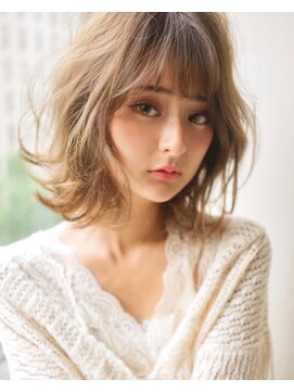 ボニークチュールドットエス(.S) 大人かわいいひし形シルエット外ハネボブ/◎30代40代50代60代