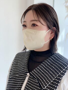 コキュウ(co-kyu) 顔まわり可愛く♪センター分けシースルーバング