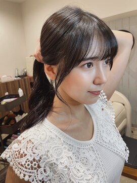 サク(Sac.) グレージュカラー×サイドバング 顔周り Sac.恵比寿 栃木優佑