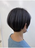 20代30代40代ミニボブピンクアッシュ透明感小顔ブリーチなし