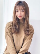 アグ ヘアー ミニョン 半田2号店(Agu hair mignon) 《Agu hair》愛されベージュ×毛先レイヤーロング