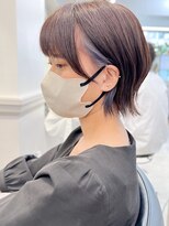 グラフ 銀座(GRAFF) イヤリングカラーくびれボブインナーカラー20代