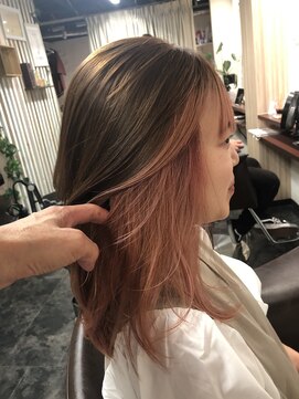 オプ アート(Op Art) 愛されピンクのインナーカラー