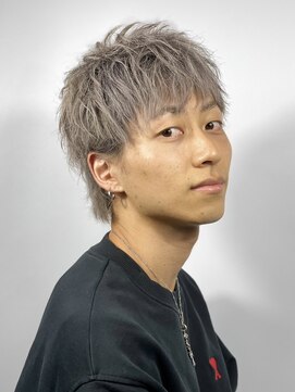 ヒロギンザ 大阪本店(HIRO GINZA) シルバーカラー×ツーブロック