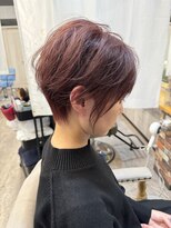 ルーナヘアー(LUNA hair) 『京都 山科 ルーナヘアー』ショートヘア ローズピンク 草木