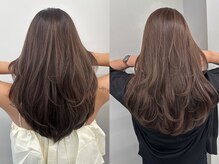 ワンカールできまる似合わせ大人レイヤースタイル【糸町/ハイライト/ダブルカラー］
