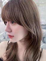 フィヴェント(Fivent)&nbsp;黒髪ボブルフネビージュ小顔ワンレン顔まわり韓国レイヤーカット