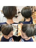ダブルカラー＋ツーブロックカット