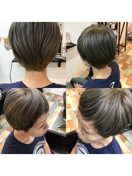 ヘアサロントワ(10wa) ダブルカラー＋ツーブロックカット