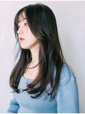 顔周りロングレイヤー