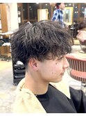 無造作シャドウパーマ