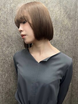 サロン ド ビカ(Salon de bika) 夏カラー！ショートボブ×イエローベージュ