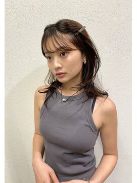 キーチェ 梅田中崎町(keych) レイヤーカット/透明感カラー/ミディアム/大阪梅田/中崎町